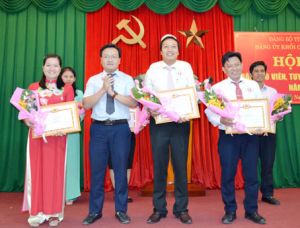 Thí sinh Đàm Quang Nam (Sở Giao thông vận tải) đoạt giải nhất hội thi báo cáo viên giỏi