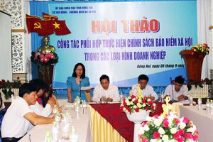 Tiếp tục phối hợp thực hiện chính sách bảo hiểm xã hội trong các loại hình doanh nghiệp