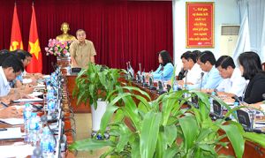 ​Phó Bí thư Thường trực Tỉnh ủy Trần Văn Tư: Phải sửa các đề án, nghị quyết không phù hợp thực tế