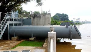 ​Sắp bàn giao công trình chống ngập Biên Hùng