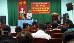 Đại biểu Quốc hội đơn vị tỉnh Đồng Nai tiếp xúc cử tri trước kỳ họp thứ 6