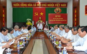 Gặp mặt các chức sắc, chức việc đạo Công giáo