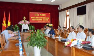 Trao Quyết định của Tinh ủy về công tác cán bộ