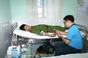 ​300 cán bộ, chiến sĩ Công an tỉnh tham gia hiến máu