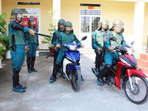 Nâng chất hoạt động các Trung đội dân quân thường trực khu công nghiệp