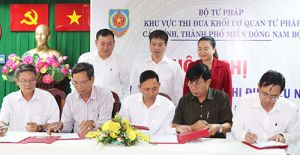 Tích cực hưởng ứng các phong trào thi đua do Bộ Tư pháp phát động