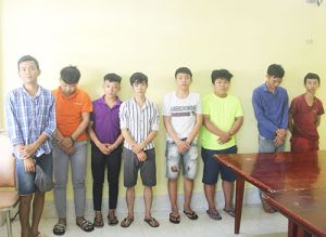 Bắt khẩn cấp 8 đối tượng gây rối trật tự công cộng tại Biên Hòa