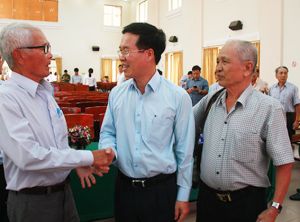 Ủy viên Bộ Chính trị, Bí thư Trung ương Đảng, Trưởng ban Tuyên giáo Trung ương Võ Văn Thưởng:Quan tâm, dành thời gian tiếp xúc, lắng nghe và đối thoại với công dân