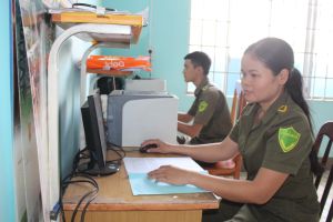 Công an viên nhiệt tình công tác thiện nguyện