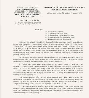 Tiếp tục triển khai phòng, chống dịch bệnh Covid-19 trên địa bàn Đồng Nai