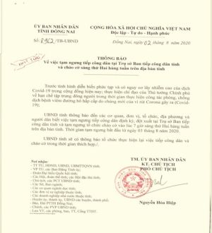 Tạm ngưng tiếp công dân tại trụ sở tỉnh và chào cờ sáng thứ Hai