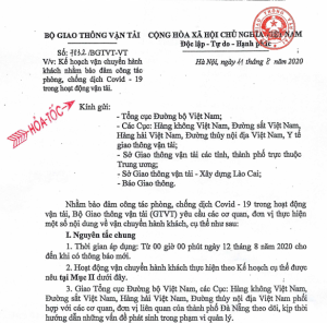 Ban hành kế hoạch mới triển khai hoạt động vận chuyển hành khách