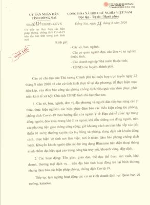 Từ 0 giờ ngày 25-8 nhiều hoạt động tạm dừng được trở lại bình thường