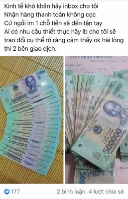 Xử lý nghiêm hành vi quảng cáo, mua bán tiền giả