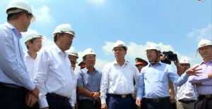 Phó Thủ tướng Thường trực Chính phủ Trương Hoà Bình kiểm tra tiến độ dự án sân bay Long Thành