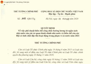 Duyệt biên chế công chức năm 2021