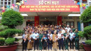 Ban CHQS H.Định Quán gặp mặt các chức sắc đạo Phật