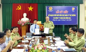 Ký kết kế hoạch phối hợp giữa Cục Quản lý thị trường Đồng Nai và Công ty Xăng dầu Đồng Nai