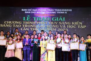 Trao giải các phong trào, hội thi năm 2020
