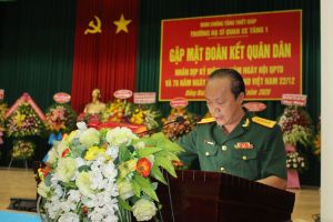 Trường Hạ sĩ quan xe tăng I gặp mặt đoàn kết quân dân