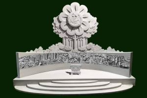 Xây dựng mô hình biểu trưng Chiến khu Đ