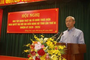 Học tập, quán triệt và tổ chức thực hiện Nghị quyết Đại hội Đảng bộ tỉnh lần thứ XI