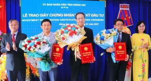 Đầu năm cấp chứng nhận đầu tư cho 3 dự án FDI với số vốn 190 triệu USD