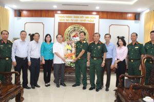 Lãnh đạo tỉnh thăm, chúc Tết Hội đồng trị sự Trung ương GHPG Việt Nam tại TP.HCM và một số đơn vị quân đội