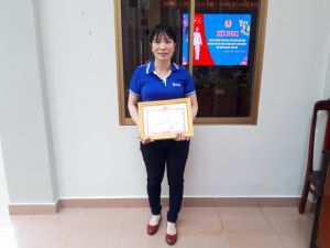 Nữ chuyền trưởng cần mẫn với công việc