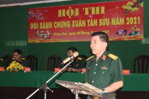 Bộ CHQS tỉnh: 10 đội tham gia hội thi gói bánh chưng Xuân Tân Sửu 2021