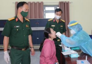 Hoàn thành xét nghiệm Covid 19 cho thanh niên nhập ngũ