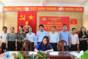 Triển khai phong trào thi đua và ký kết giao ước thi đua năm 2021