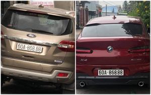 Làm rõ 2 xe ô tô trùng biển số 60A-868.88