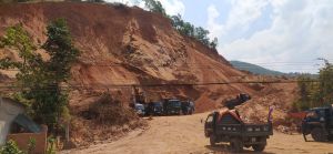 Xử lý độ cao dự án chống sạt lở đồi tại H.Tân Phú