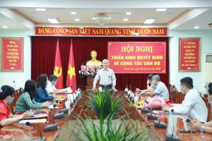 Triển khai quyết định của Tỉnh ủy về công tác cán bộ