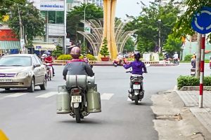 Cảnh báo cháy, nổ khi vận chuyển bình gas