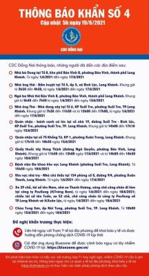 Ghi nhận ca nghi nhiễm Covid-19 ở Long Khánh