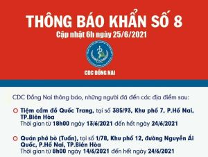 2 ca nghi mắc Covid-19 làm việc và đi lại nhiều nơi ở Đồng Nai