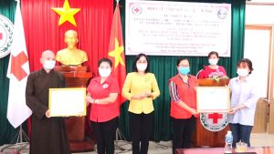 Hội Chữ thập đỏ tiếp nhận ủng hộ phòng, chống dịch Covid-19