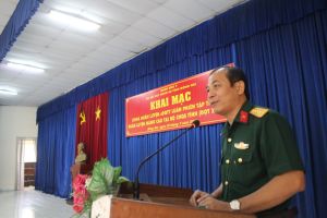 81 đồng chí DQTT luân phiên tham gia huấn luyện tập trung đợt 2 năm 2021 tại Bộ CHQS tỉnh