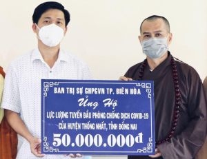 Đồng bào Phật giáo tỉnh tích cực tham gia công tác phòng chống dịch Covid-19