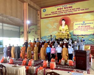 35 tăng ni, phật tử Phật giáo Đồng Nai ra quân đợt 1 tham gia tuyến đầu chống dịch