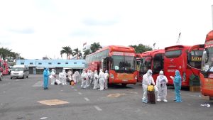 Hỗ trợ công dân 2 tỉnh Gia Lai và Đắk Nông về quê để phòng dịch