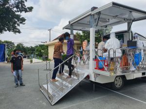 Vĩnh Cửu triển khai xe lưu động tiêm vaccine Covid-19