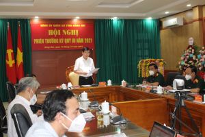 Tập trung lãnh đạo thực hiện tốt nhiệm vụ quân sự quốc phòng và phòng, chống dịch Covid-19