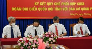 Đoàn ĐBQH tỉnh ký kết quy chế phối hợp giai đoạn 2021-2026