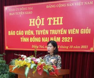 20 thí sinh thi báo cáo viên, tuyên truyền viên giỏi năm 2021