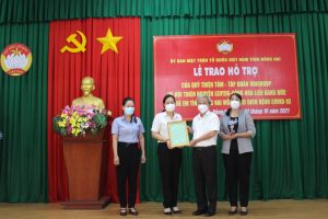 Trao hỗ trợ cho 43 trẻ em mồ côi do dịch Covid-19