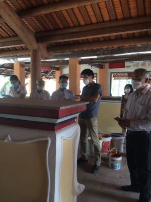 Khảo sát hiện vật tại di tích đình Phước Thiền, H.Nhơn Trạch