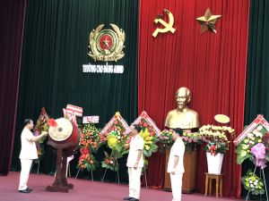 Đồng chí Quản Minh Cường dự khai giảng và kỷ niệm Ngày nhà giáo Việt Nam tại Trường Cao đẳng ANND I